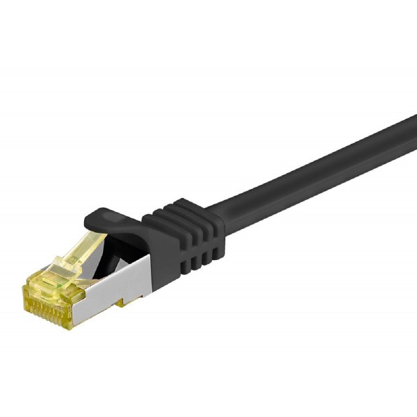 GOOBAY καλώδιο δικτύου 91581, CAT 7 S/FTP, copper, 10Gbps, 0.50m, μαύρο