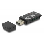 DELOCK card reader 91602 για SD & micro SD, USB, 480Mbps, μαύρο