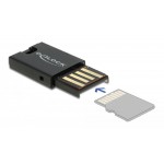 DELOCK card reader USB 2.0 91603 για κάρτες μνήμης micro SD, μαύρο