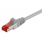 GOOBAY καλώδιο δικτύου 92455, CAT 6 S/FTP, copper, 250MHz, 0.15m, γκρι