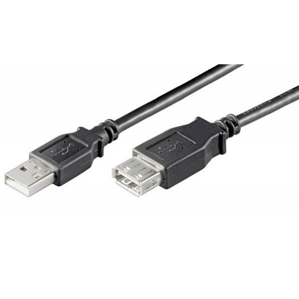 GOOBAY Καλώδιο προέκταση USB 2.0 Α σε F σε χρώμα Black - 1.8M