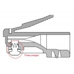 GOOBAY βύσμα RJ45 93828, CAT 6 UTP, διάφανο, 10τμχ