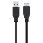 GOOBAY καλώδιο USB 3.0 σε USB 3.0 micro Τype B 95026, 1.8m, μαύρο