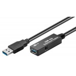 GOOBAY καλώδιο προέκτασης USB 3.0 95727, active, 5Gbps, 5m, μαύρο