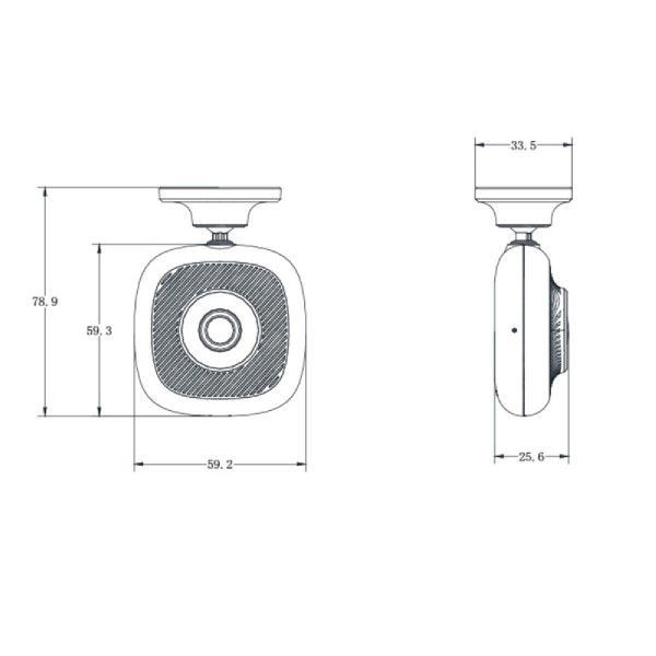 HIKVISION smart dash κάμερα αυτοκινήτου AE-DC2015-B1, Wi-Fi, 1080p