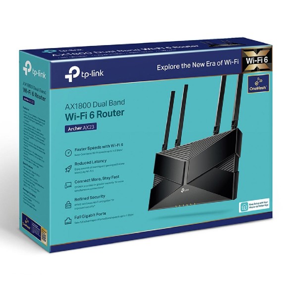 TP-LINK Router Archer AX23, WiFi 6, AX1800, Dual Band