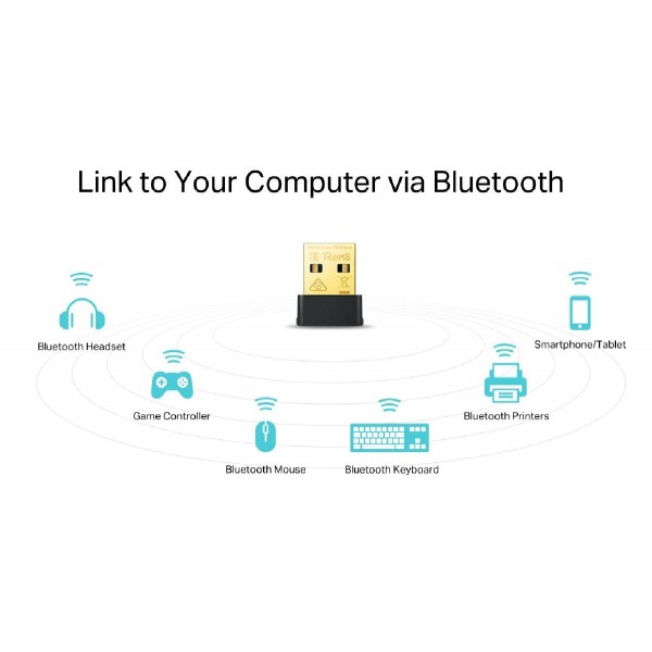 TP-LINK Nano Wi-Fi Bluetooth 4.2 USB Adapter Archer T2UB Nano, Ver. 1.0