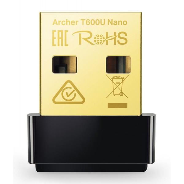 TP-LINK ασύρματος nano USB αντάπτορας ARCHER-T600UNANO, AC600, Ver. 1.0