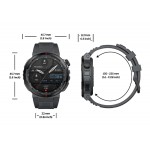 ZEBLAZE smartwatch Ares 3 Plus, heart rate, 1.43" AMOLED, IP68, μαύρο