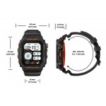 ZEBLAZE smartwatch Ares GPS, heart rate, 1.75" IPS, GPS, 3 ATM, μαύρο