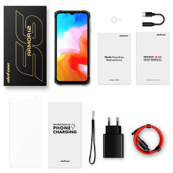 ULEFONE smartphone Armor 12 5G, 6.52" 8/128GB 5180mAh, IP68/IP69K, γκρι