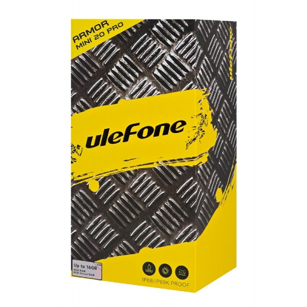 ULEFONE smartphone Armor Mini 20 Pro, 4.7", 8/256GB, 5G, 6200mAh, IP68/IP69K, μαύρο