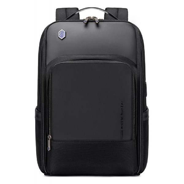 ARCTIC HUNTER τσάντα πλάτης B00403-BK με θήκη laptop, USB, μαύρο, 15.6