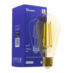 SONOFF Smart λάμπα LED Filament B02-F-ST64, Wi-Fi, 7W, E27, 1800K-5000K