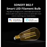 SONOFF Smart λάμπα LED Filament B02-F-ST64, Wi-Fi, 7W, E27, 1800K-5000K