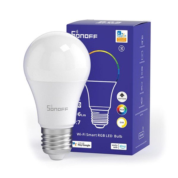 SONOFF smart λάμπα LED B05-BL-A60, Wi-Fi, 9W, E27, 2700K-6500K, RGB