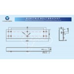 YLI ELECTRONIC βάση ηλεκτρικής κλειδαριάς BBK-700 για γυάλινη πόρτα