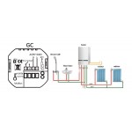 Smart θερμοστάτης αερίου BHT-001-GCLW, WiFi, μαύρος