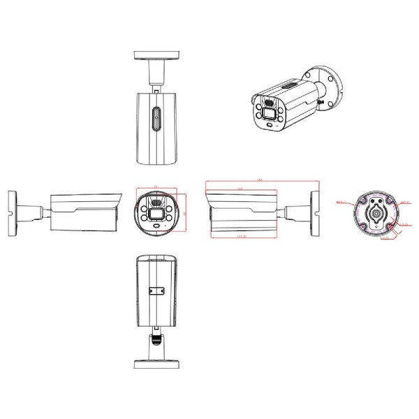 LONGSE IP κάμερα BMLCKL5AD-36PMSTFA12, 3.6mm, 5MP, IP67, PoE