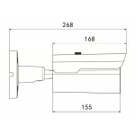 LONGSE IP κάμερα BMMBGC200WH, 2.8mm, 2MP, αδιάβροχη IP67, PoE