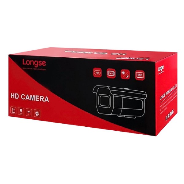 LONGSE IP κάμερα BMSAFG200WH, 2.8mm, 2MP, αδιάβροχη IP67, PoE