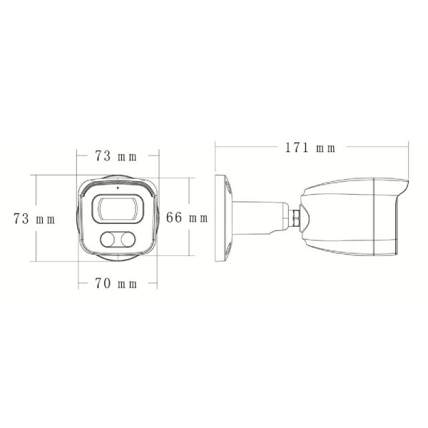 LONGSE IP κάμερα BMSAGC400WH, 2.8mm, 4MP, αδιάβροχη IP67, PoE