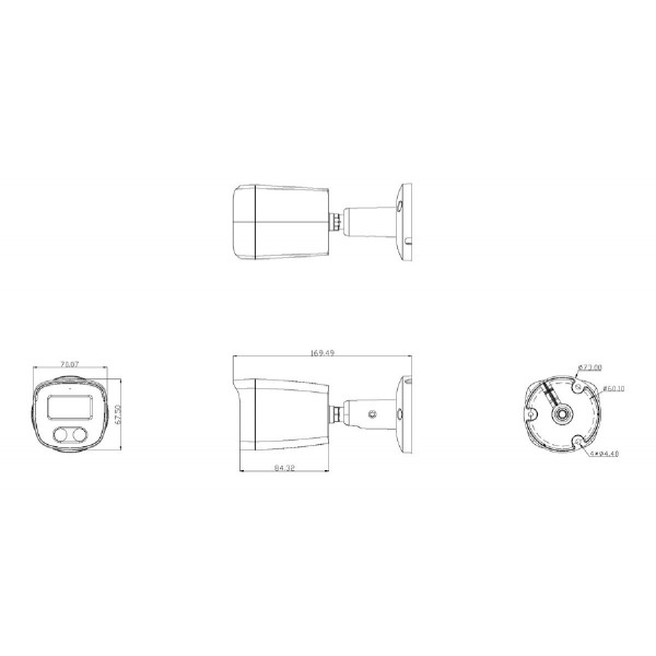 LONGSE IP κάμερα BMSCFG200, 2.8mm, 2MP, αδιάβροχη IP67, PoE