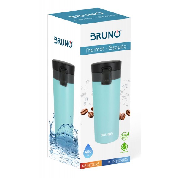 BRUNO θερμός BRN-0071, με κλείδωμα, anti-slip, 400ml,γαλάζιο