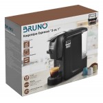 BRUNO καφετιέρα espresso 3 σε 1 BRN-0124, 1450W, 19 bar, μαύρη