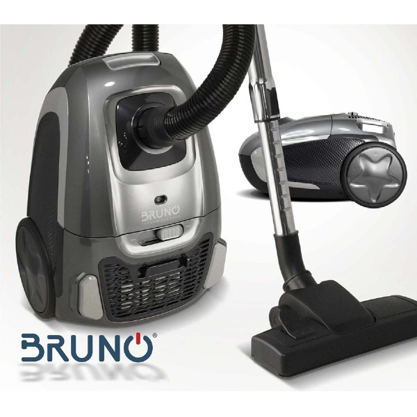 BRUNO ηλεκτρική σκούπα BRN-0136, 800W, 3.5lt, γκρι