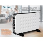 BRUNO Θερμοπομπός BRN-0206, 2000W, με θερμοστάτη και ανεμιστήρα, λευκός