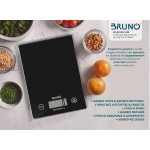 BRUNO BRN-0208 Ψηφιακή Ζυγαριά Κουζίνας 1gr/5kg "Scale in Black"