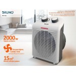 BRUNO 2 σε 1 αερόθερμο δωματίου BRN-0211, 2000W, με ανεμιστήρα, λευκό