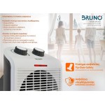 BRUNO 2 σε 1 αερόθερμο δωματίου BRN-0211, 2000W, με ανεμιστήρα, λευκό