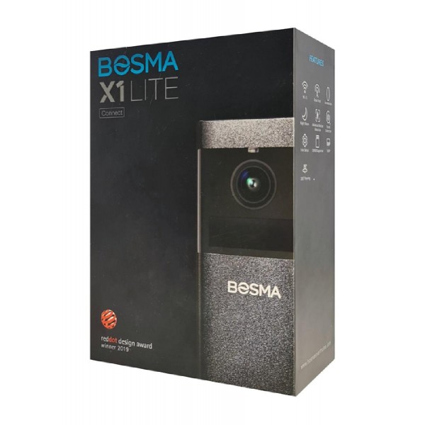 BOSMA smart κάμερα kit X1 Lite λειτουργία hub, pan 360° 1080p, WiFi, PIR