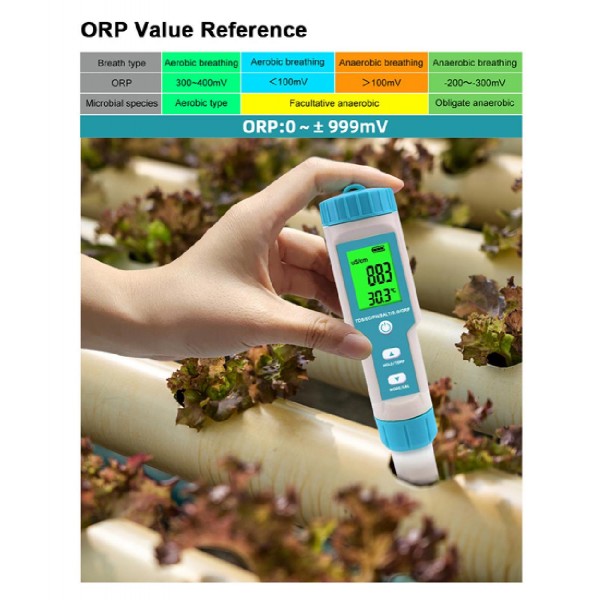 NOYAFA tester ποιότητας νερού C-600, TDS/EC/PH/SALT/S.G/ORP/0-60 °C