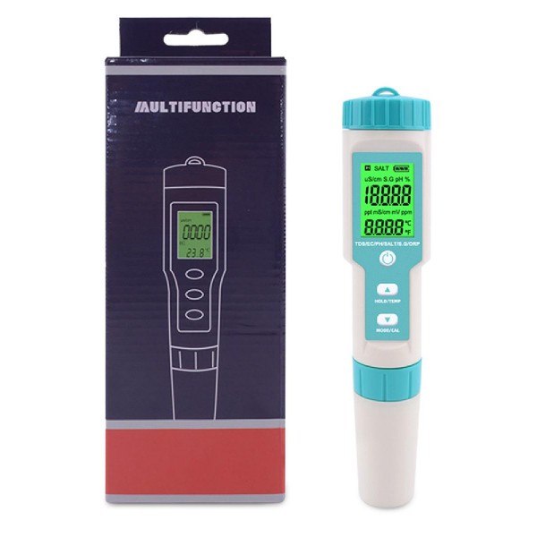 NOYAFA tester ποιότητας νερού C-600, TDS/EC/PH/SALT/S.G/ORP/0-60 °C