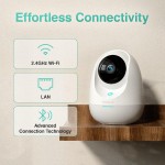 BOTSLAB smart κάμερα C213, 3MP/2K, WiFi & LAN, 360° PTZ, SD