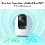 BOTSLAB smart κάμερα C221, 5MP/3K, WiFi, 360° PTZ, SD