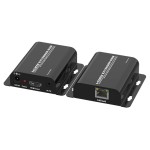 POWERTECH HDMI Video Extender CAB-H148, CAT5e/6, Full HD, 3D, IR, 60m