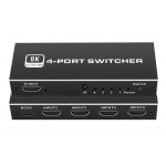 HDMI switch CAB-H149, 4-in σε 1-out, 4K/120Hz, 8K/60Hz, μαύρο