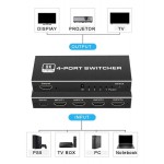 HDMI switch CAB-H149, 4-in σε 1-out, 4K/120Hz, 8K/60Hz, μαύρο