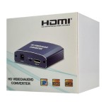 POWERTECH HDMI audio extractor CAB-H181, 4K/60Hz, γκρι