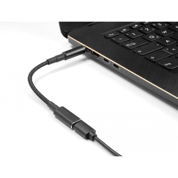 POWERTECH καλώδιο τροφοδοσίας CAB-UC071, USB-C σε Dell 7.4x5.0mm, μαύρο