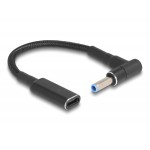 POWERTECH καλώδιο τροφοδοσίας CAB-UC075, USB-C σε HP 4.5x3.0mm, μαύρο