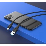 CELEBRAT καλώδιο Lightning σε USB CB-18I, 15W 2.4A, 480Mbps, 1m, μαύρο