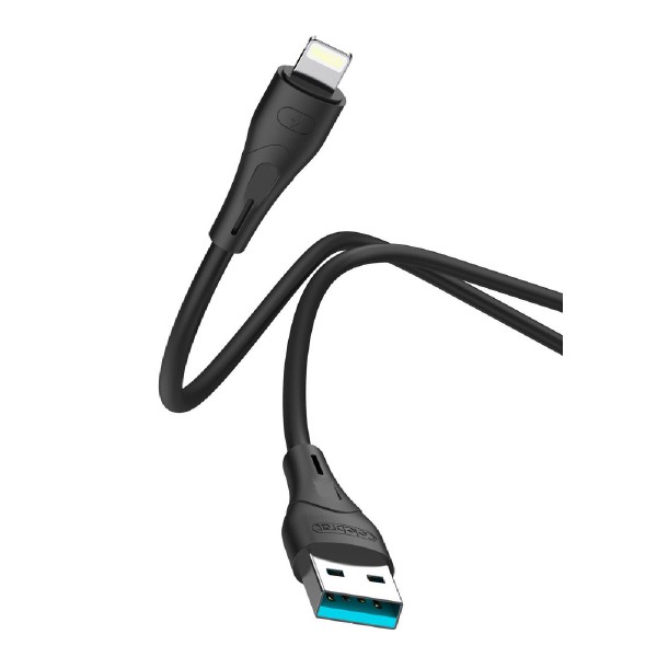 CELEBRAT καλώδιο Lightning σε USB CB-18I, 15W 2.4A, 480Mbps, 1m, μαύρο