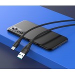 CELEBRAT καλώδιο USB-C σε USB CB-18T, 15W 3A, 480Mbps, 1m, μαύρο