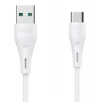 CELEBRAT καλώδιο USB σε USB-C CB-18T, 15W 3A, 1m, λευκό