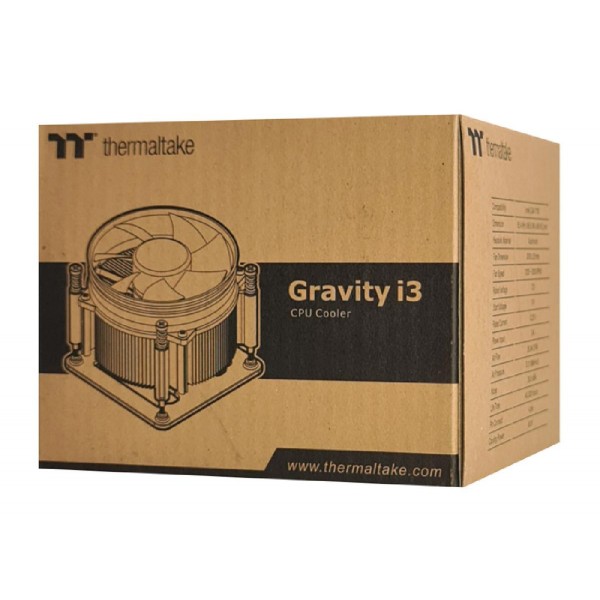 THERMALTAKE ψύκτρα Gravity i3, 1200~3500rpm, 36.5dBA, 56.84CFM, 95W